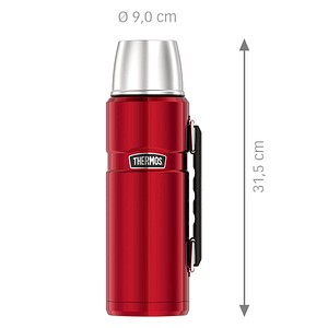 5010576904362 - THERMOS STAINLESS KING BEVERAGE BOTTLE Thermosflasche Unverfälschter Geschmack ohne Innenbeschichtung trotzt jeder Situation 12 Liter Farbe cranberry red polished 5010576904362 - THERMOS STAINLESS KING BEVERAGE BOTTLE Thermosflasche Unverfälschter Geschmack ohne Innenbeschichtung trotzt jeder Situation 12 Liter Farbe cranberry red polished
