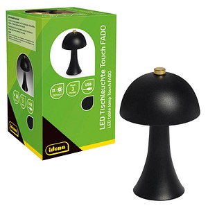 Idena Fado Touch LED Tischlampe schwarz