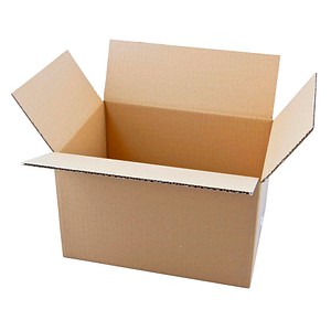 Nestler Wellpapp-Faltkartons 1-wellig braun 31,5 x 22,5 x 19,7 cm Außenmaß, 20 St.