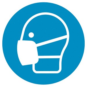 SafetyMarking® Gebotsaufkleber "Maske benutzen" rund 10,0 cm