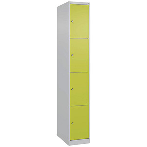 4067521349359 - Schließfachschrank Classic Plus clowngrün lichtgrau 080000-104-S10009 4 Schließfächer 300 x 500 x 1850 cm 4067521349359 C+P