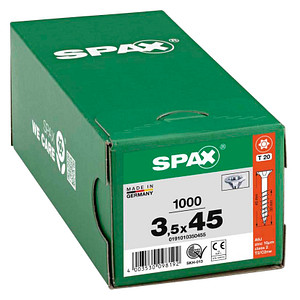 SPAX® Universalschrauben T20 Senkkopf WIROX 3,5 mm x 45 mm, 1000 St.