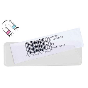 4052301042995 - Etikettenhalter magnetisch weiß 120 x 40 cm 50 St