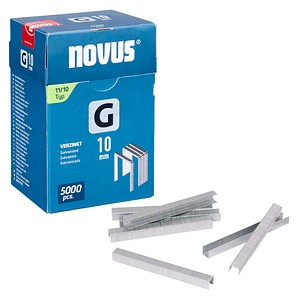 4009729080528 - Flachdrahtklammern G Typ 11 10mm 5000 St Novus Office 042-0767 Abmessungen (L x B x H) 10 x 106 x 10 mm
