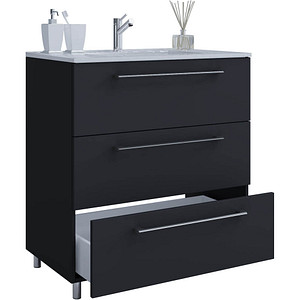 4051814380976 - 2-tlg Stand Waschplatz Waschtisch Badmöbel Set Waschbecken Badinos 3 Schublade 4051814380976 - 2-tlg Stand Waschplatz Waschtisch Badmöbel Set Waschbecken Badinos 3 Schublade