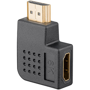 4040849657450 - GOOBAY 65745 - Adapter HDMI Stecker auf Buchse 8K 60 Hz 90° horizontal 4040849657450 - GOOBAY 65745 - Adapter HDMI Stecker auf Buchse 8K 60 Hz 90° horizontal