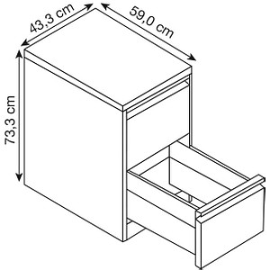 4025314217391 - Hängeregistraturschränke einbahnig 2 Schubfächer silber 4025314217391 C+P-Möbel 4025314217391 - Hängeregistraturschränke einbahnig 2 Schubfächer silber 4025314217391 C+P-Möbel