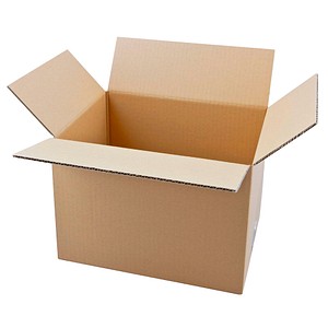 Nestler Wellpapp-Faltkartons 1-wellig braun 31,5 x 22,5 x 23,7 cm Außenmaß, 20 St.