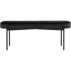 3660141955361 - Sitzbank easyChair® by Paperflow GAIA oval L Samtbezug rostfarben 4-Fußgestell mattschwarz B 1180 x T 420 x H 455 mm 3660141955361 - Sitzbank easyChair® by Paperflow GAIA oval L Samtbezug rostfarben 4-Fußgestell mattschwarz B 1180 x T 420 x H 455 mm