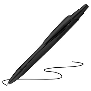 4004675138460 - Kugelschreiber Reco Strichbreite 05 mm nachfüllbar 92 % recycelter Kunststoff schwarz 20 Stück