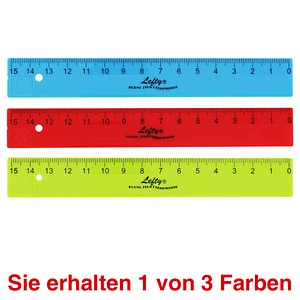 4064900013818 - Kunststoff-Lineal Flexi-Lefty 2012129 für Linkshänder farbig sortiert 15cm 4064900013818 2012129