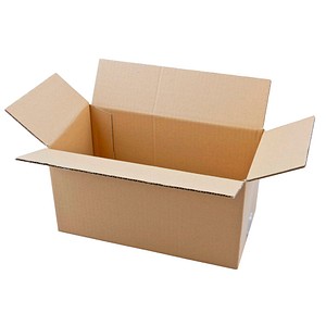 Nestler Wellpapp-Faltkartons 1-wellig braun 36,0 x 19,0 x 19,7 cm Außenmaß, 20 St.