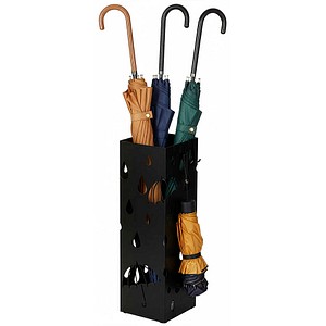 SONGMICS Schirmständer LUC49B schwarz, Metall