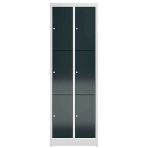 4061815856783 - Schließfachschrank ClassiX anthrazit lichtgrau X-520328 6 Schließfächer 590 x 500 x 1800 cm 4061815856783 LÜLLMANN 4061815856783 - Schließfachschrank ClassiX anthrazit lichtgrau X-520328 6 Schließfächer 590 x 500 x 1800 cm 4061815856783 LÜLLMANN