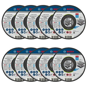 3165140947565 - Professional 2608619266 10er-SET gerade tron-onnerscheiben für edelstahl x-lock 115 mm bohrerdurchmesser 2223 mm - Bosch