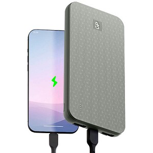 4891199230523 - GP B+ 5000 - Powerbank Li-Po 5000 mAh 2x USB-A 1x USB-C moosgrün