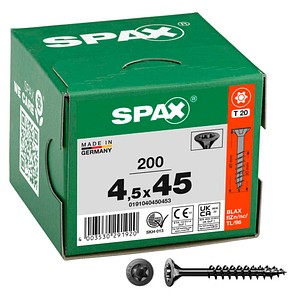 SPAX® Universalschrauben T20 Senkkopf BLAX 0191040450453 4,5 mm x 45 mm, 200 St.