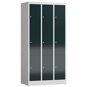 4061815856639 - Schließfachschrank ClassiX anthrazit lichtgrau X-520338 9 Schließfächer 870 x 500 x 1800 cm 4061815856639 LÜLLMANN 4061815856639 - Schließfachschrank ClassiX anthrazit lichtgrau X-520338 9 Schließfächer 870 x 500 x 1800 cm 4061815856639 LÜLLMANN