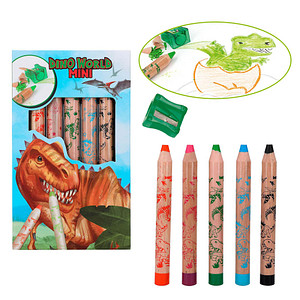 4010070634629 - Dino World Mini Dino Buntstifte farbsortiert 4010070634629 5 Stück 4010070634629 - Dino World Mini Dino Buntstifte farbsortiert 4010070634629 5 Stück