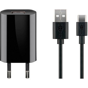 4040849452932 - Ladekabel mit Adapter schwarz Kabellänge 10 m 5 Watt 4040849452932 Goobay 4040849452932 - Ladekabel mit Adapter schwarz Kabellänge 10 m 5 Watt 4040849452932 Goobay