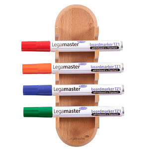 8713797099851 - Whiteboard-Markerhalter WOODEN magnetisch lagert 4 Boardmarker B 60 x T 35 x H 200 mm Buchenholz lackiert