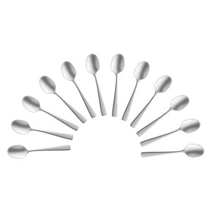 8711155162568 - 12 Löffel Dante silber satiniert 8711155162568 12 Stück 8711155162568 - 12 Löffel Dante silber satiniert 8711155162568 12 Stück