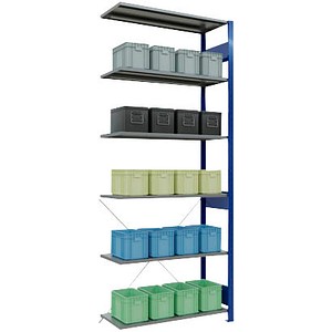 4004514208873 - Anbauregal MULTIplus 150 12646-B enzianblau 1000 x 400 x 2500 cm