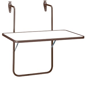 6096735389330 - BEST Boy  Balkonhängetisch weiß 600 x 400 x 50 cm 1 St