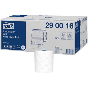 7310791256108 - Tork® Rollenhandtuch Premium 290016 2-lagig Rollenhandtuch System H1 L 100 m x B 210 mm 6 Rollen á 100 m Papier weiß