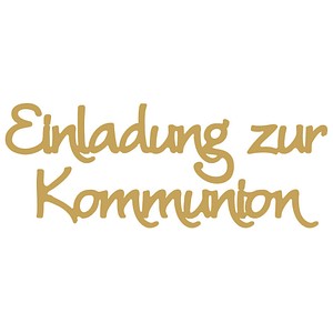 4006166209956 - Klebeschriften gold Einladung zur Kommunion 9 St