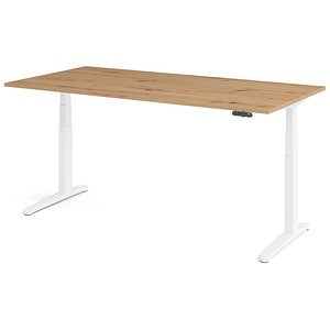 4032062193037 - HAMMERBACHER XBHM2E elektrisch höhenverstellbarer Schreibtisch asteiche rechteckig C-Fuß-Gestell weiß 2000 x 1000 cm 4032062193037 - HAMMERBACHER XBHM2E elektrisch höhenverstellbarer Schreibtisch asteiche rechteckig C-Fuß-Gestell weiß 2000 x 1000 cm