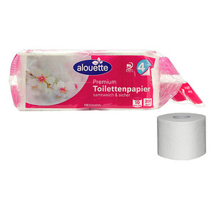 4068134002341 - alouette Toilettenpapier Premium 4-lagig 10 Rollen 4068134002341 - alouette Toilettenpapier Premium 4-lagig 10 Rollen