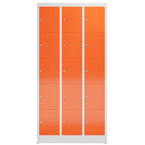 4061815857377 - Schließfachschrank ClassiX feuerrot lichtgrau X-520534 15 Schließfächer 870 x 500 x 1800 cm 4061815857377 LÜLLMANN 4061815857377 - Schließfachschrank ClassiX feuerrot lichtgrau X-520534 15 Schließfächer 870 x 500 x 1800 cm 4061815857377 LÜLLMANN