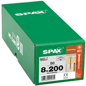 SPAX® Holzbauschrauben T40 Tellerkopf WIROX 8 mm x 200 mm, 50 St.