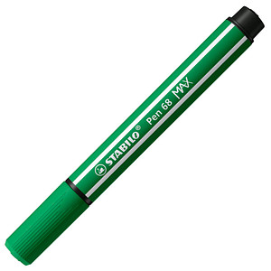 4006381569651 - STABILO Pen 68 MAX - Felt-tip Pen With Thick Chisel Tip - Emerald Green