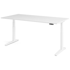 4032062171370 - HAMMERBACHER XBHM2E elektrisch höhenverstellbarer Schreibtisch weiß rechteckig C-Fuß-Gestell weiß 2000 x 1000 cm 4032062171370 - HAMMERBACHER XBHM2E elektrisch höhenverstellbarer Schreibtisch weiß rechteckig C-Fuß-Gestell weiß 2000 x 1000 cm