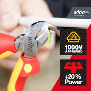 4010995434632 - Seitenschneider Professional electric mit DynamicJoint® 180 mm i vde Kabelschneider i Universalschneider für Elektriker (43463) - Wiha 4010995434632 - Seitenschneider Professional electric mit DynamicJoint® 180 mm i vde Kabelschneider i Universalschneider für Elektriker (43463) - Wiha