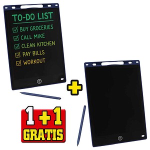 1 + 1 GRATIS: GENIE LCD-Schreibtafel GENIE WP 10 schwarz + GRATIS 1 St.