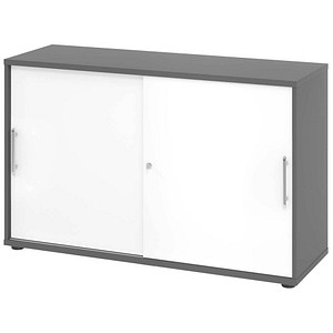 4032062304822 - Schiebetürenschrank V1752S G W RE grafit weiß 1 Fachboden 1200 x 400 x 748 cm