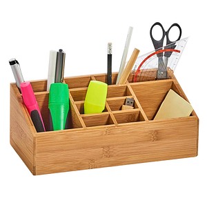 4003368253855 - Organizer für Kosmetik Bürozubehör - 16 Fächer Bambus - Zeller