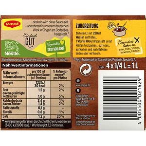 4005500017431 - Bratensaft 4 x 025 l 4005500017431 1728 Gramm