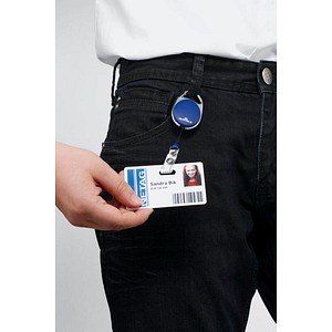 4005546806143 - Ausweishalter Jojo Style mit Druckknopf-Schlaufe ohne Kartenhalter 10 Stück blau 4005546806143 - Ausweishalter Jojo Style mit Druckknopf-Schlaufe ohne Kartenhalter 10 Stück blau