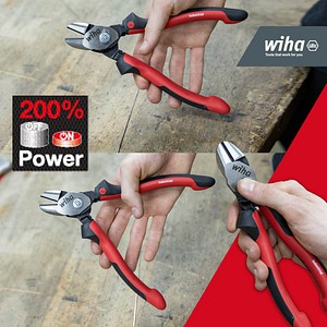 4010995389826 - Hochleistungs-Seitenschneider BiCut Industrial mit DynamicJoint® 200mm umschaltbar 200% Power auf Knopfdruck i ersetzt zwei Zangen (38982) - Wiha 4010995389826 - Hochleistungs-Seitenschneider BiCut Industrial mit DynamicJoint® 200mm umschaltbar 200% Power auf Knopfdruck i ersetzt zwei Zangen (38982) - Wiha