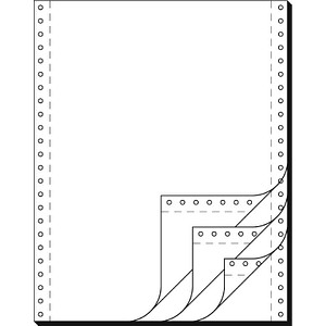 4250073740839 - Endlospapier A4 hoch 4-fach 52 g qm weiß 500 Blatt