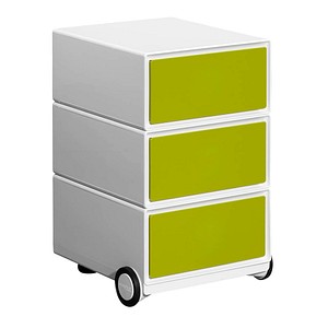 3660141921151 - Rollcontainer EasyBox EBGHX308 Kunststoff grün weiß 3 normale Schubladen 3660141921151 PAPERFLOW