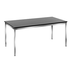3700245513866 - SODEMATUB Mehrzwecktisch esche-schwarz rechteckig Vierkantrohr chrom 1600 x 800 x 740 cm 3700245513866 - SODEMATUB Mehrzwecktisch esche-schwarz rechteckig Vierkantrohr chrom 1600 x 800 x 740 cm