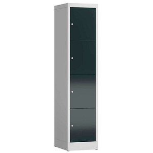 4061815857964 - Schließfachschrank ClassiX anthrazit lichtgrau X-523418 4 Schließfächer 415 x 500 x 1800 cm 4061815857964 LÜLLMANN