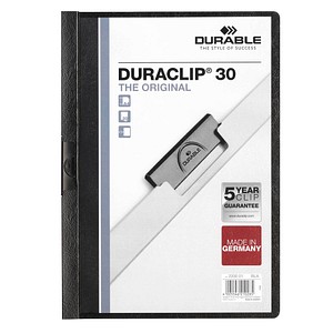 25 DURABLE Klemmhefter DURACLIP  schwarz