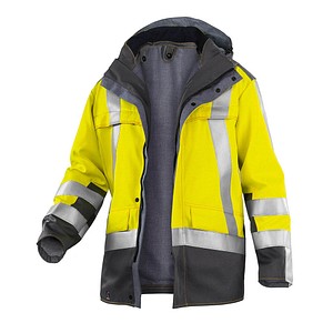 4043849643447 - unisex Warnjacke PSA SAFETY X8 warngelb anthrazit Größe 2XL