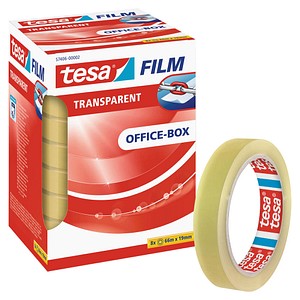 tesa OFFICE-BOX Klebefilm transparent 19,0 mm x 66,0 m 8 Rollen